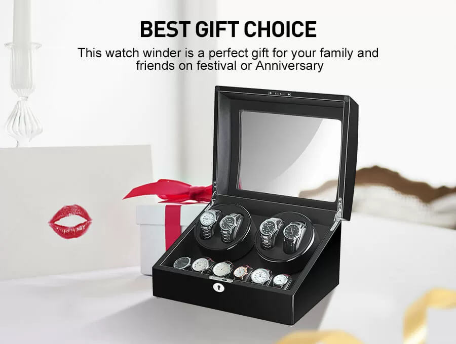 Rolex Watch Winder Box for 10 Automatic Watches
