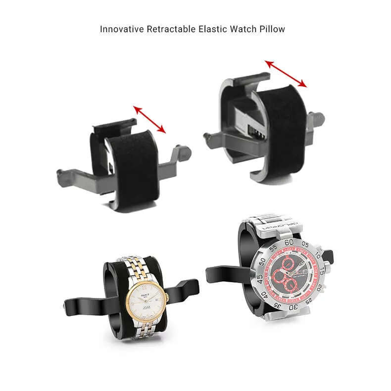 Close-up of 3-axis gyroscopic winding mechanism of Roroos Perseus automatic watch winder