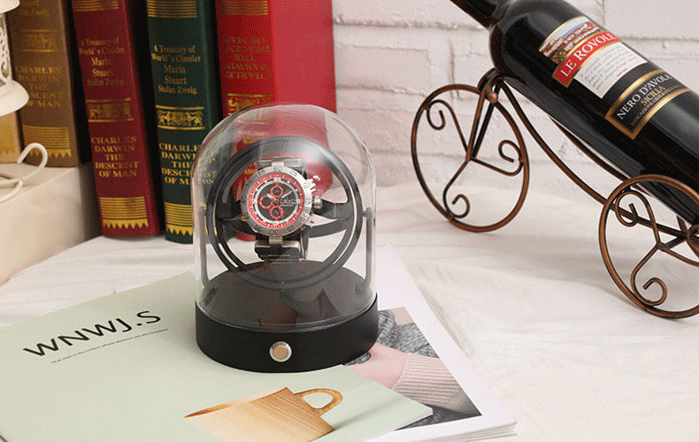 Astronomía planetaria giroscopio reloj bobinador Perseo Prata - Negro