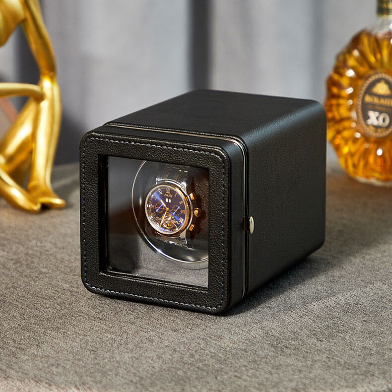 Quiet motor watch rotator for luxury watches