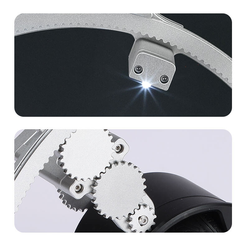 Close-up details of Planetary gear orbit watch winder