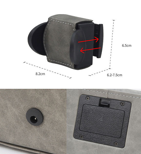 Leather Triangle Single Mini Watch Winder