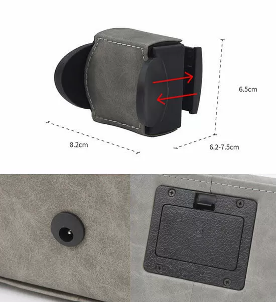 Leather Triangle Single Mini Watch Winder