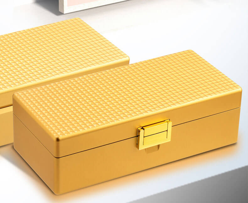 Luxury Metal Watch Box with 4 Slots